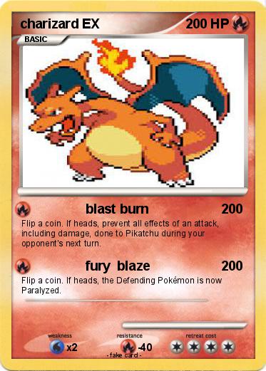 Pokemon charizard EX