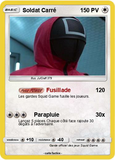 Pokemon Soldat Carré