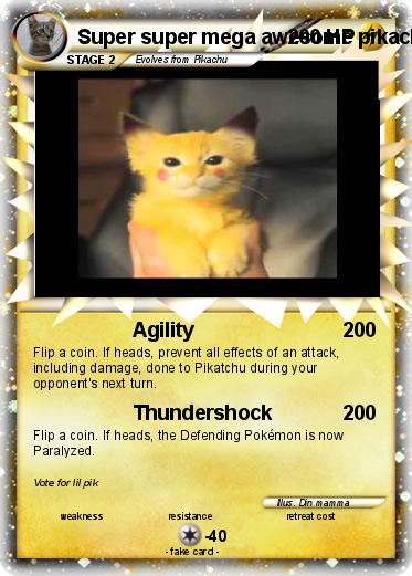Pokemon Super super mega awesome pikachu