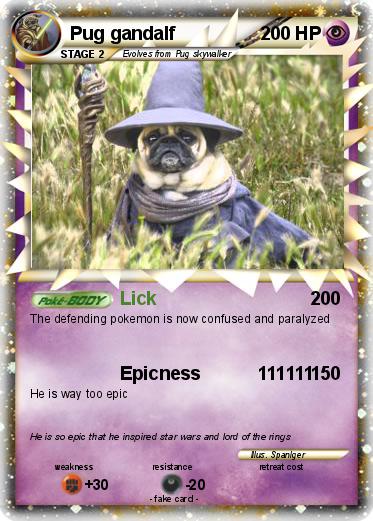 Pokemon Pug gandalf