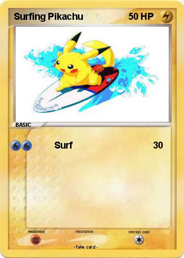 Pokemon Surfing Pikachu