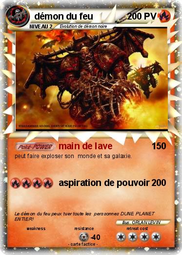 Pokemon démon du feu