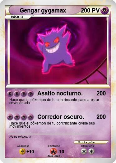Pokemon Gengar gygamax