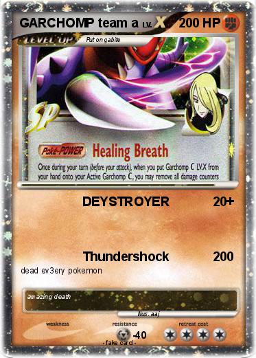 Pokemon GARCHOMP team a