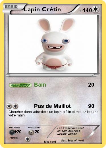 Pokemon Lapin Crétin