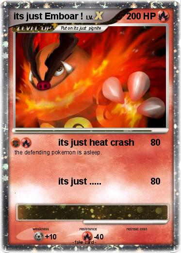 Pokemon its just Emboar !