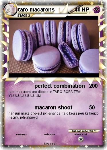 Pokemon taro macarons