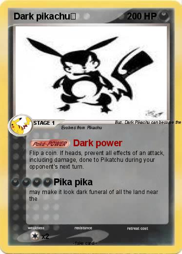 Pokemon Dark pikachu❻