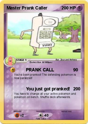 Pokémon Master Prank Caller - PRANK CALL - My Pokemon Card