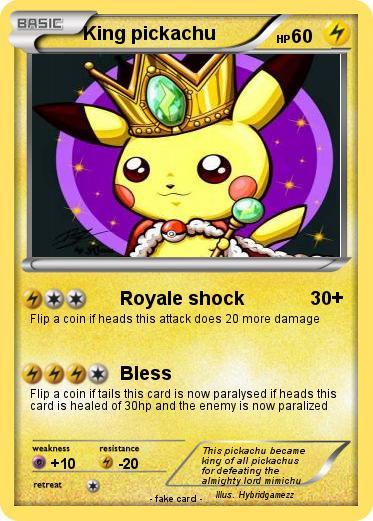 Pokemon King pickachu