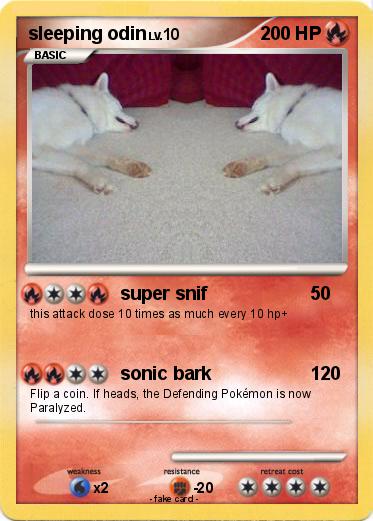 Pokemon sleeping odin
