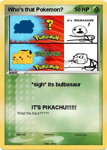 Pokemon Who's that Pokemon?