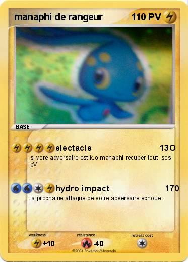 Pokemon manaphi de rangeur