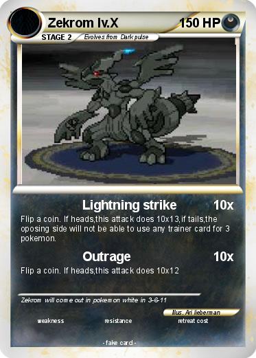 Pokemon Zekrom lv.X