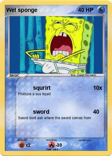 Pokemon Wet sponge