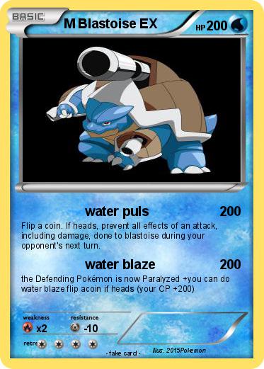 Pokemon M Blastoise EX