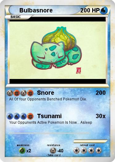 Pokemon Bulbasnore