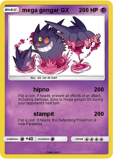 Pokemon mega gengar GX
