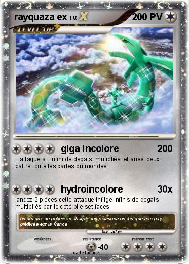 Pokemon rayquaza ex