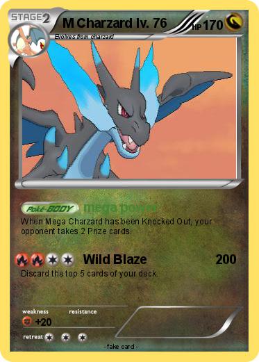 Pokemon M Charzard lv. 76