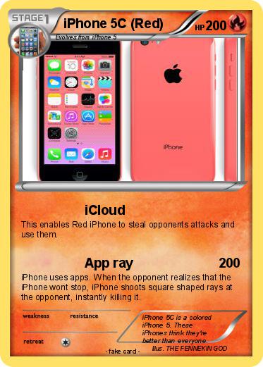 Pokemon iPhone 5C (Red)