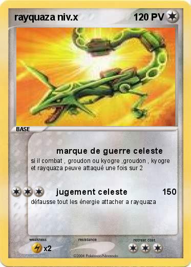 Pokemon rayquaza niv.x 