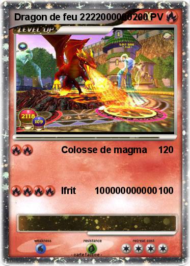 Pokemon Dragon de feu 2222000000