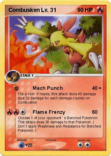 Pokemon Combusken Lv. 31