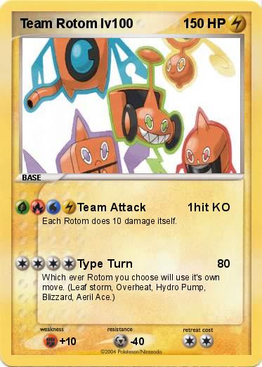 Pokemon Team Rotom lv100