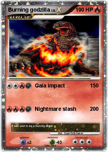 Pokemon Burning godzilla