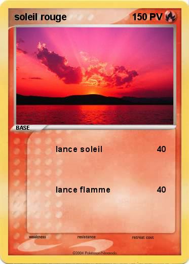 Pokemon soleil rouge