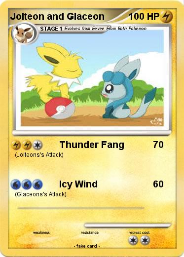 Pokemon Jolteon and Glaceon