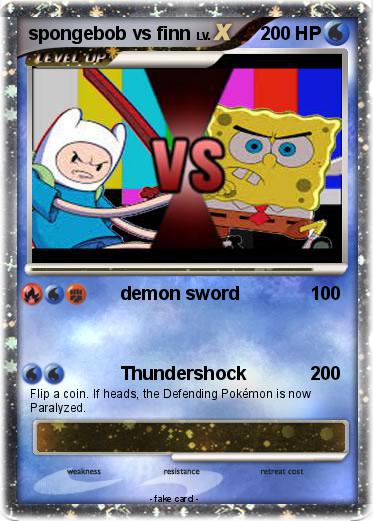 Pokemon spongebob vs finn