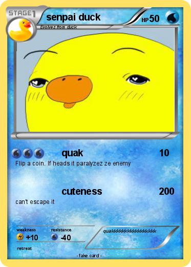 Pokemon senpai duck