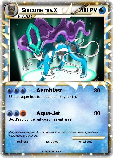 Pokemon Suicune niv.X
