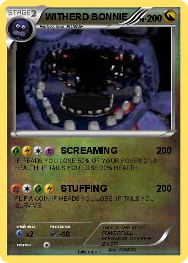 Pokemon WITHERD BONNIE