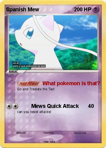 Pokemon Spanish Mew