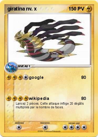 Pokemon giratina nv. x
