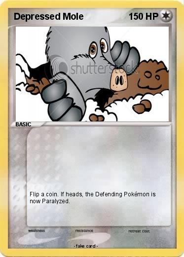Pokemon Depressed Mole