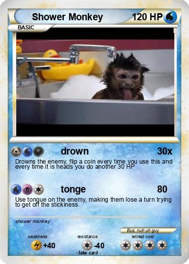 Pokemon Shower Monkey