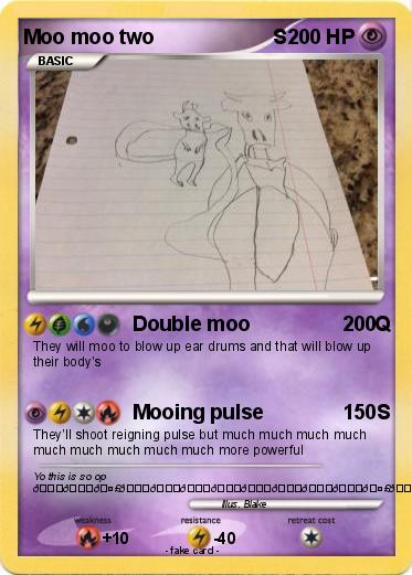 Pokemon Moo moo two                     S