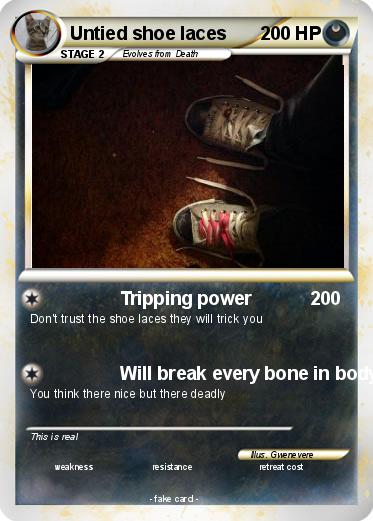 Pokemon Untied shoe laces