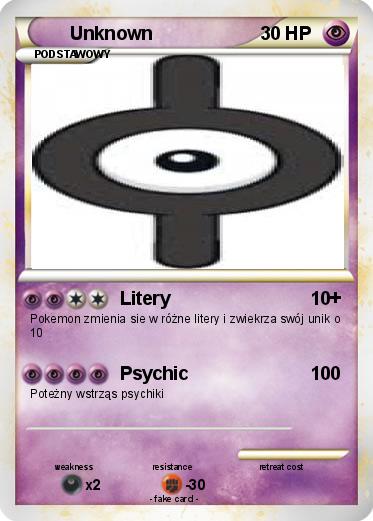 Pokemon Unknown