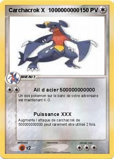 Pokemon Carchacrok X  1000000000