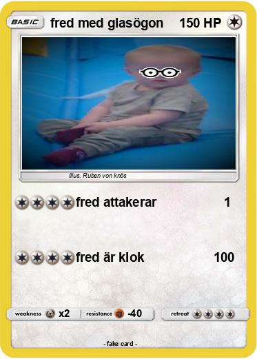 Pokemon fred med glasögon