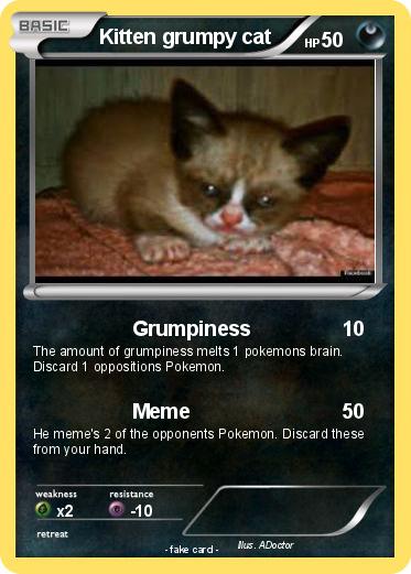 Pokemon Kitten grumpy cat