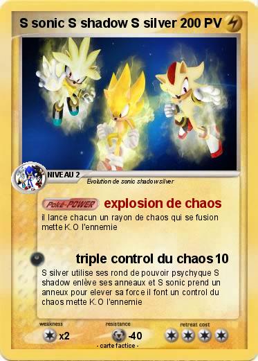 Pokemon S sonic S shadow S silver