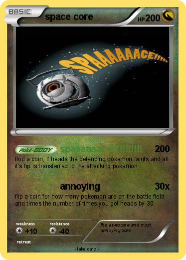 Pokemon space core