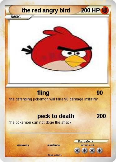 Pokemon the red angry bird