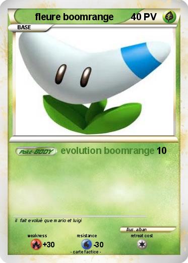 Pokemon fleure boomrange